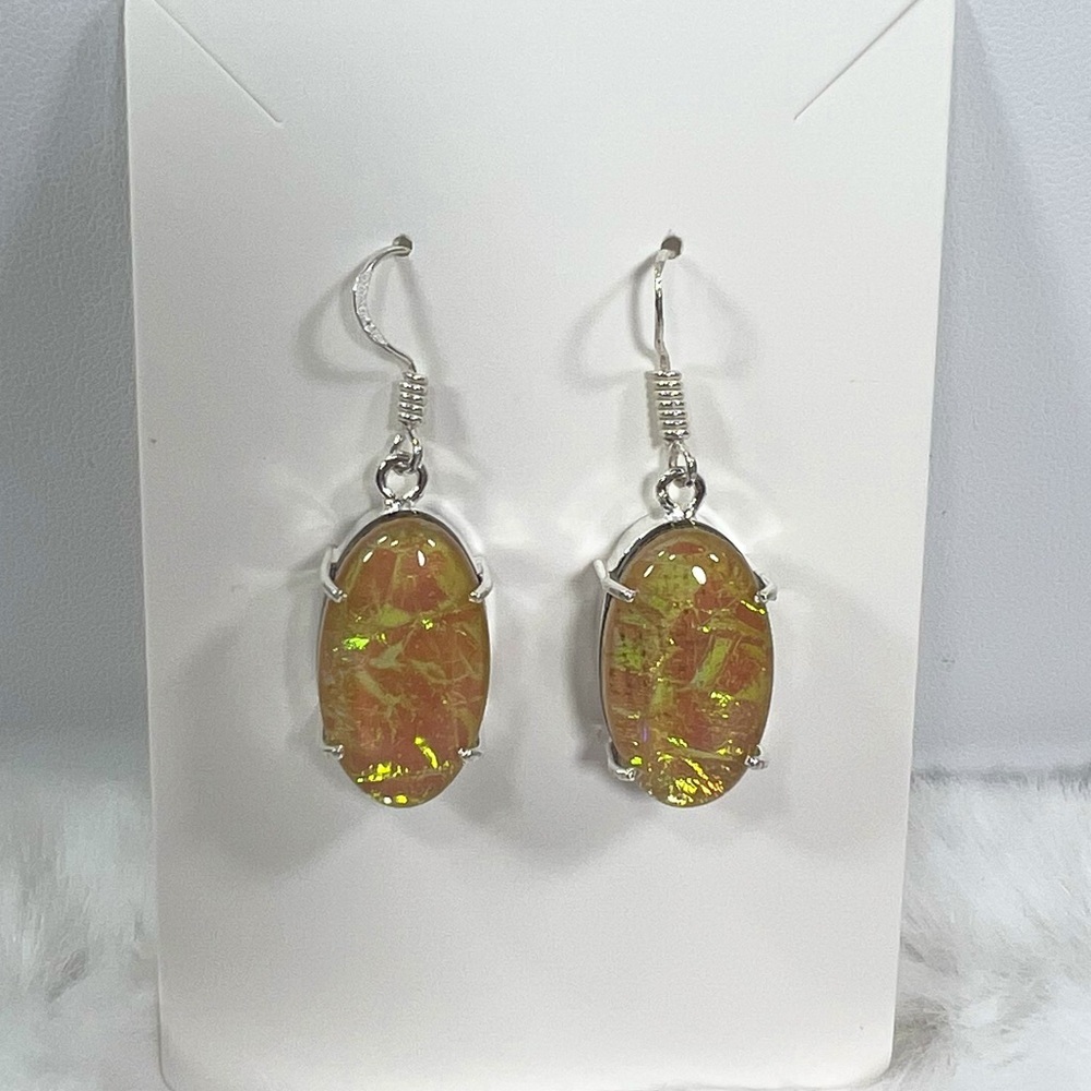 Triplet Opal 925 Earrings